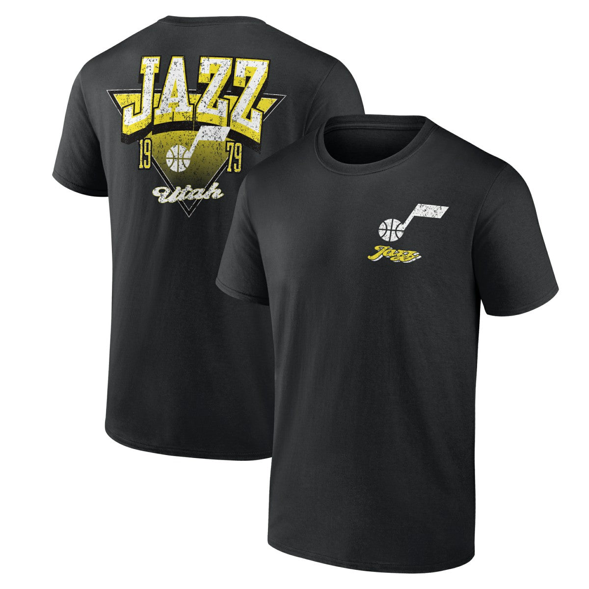 Utah Jazz Logo Athletic Never Over T-Shirt Black