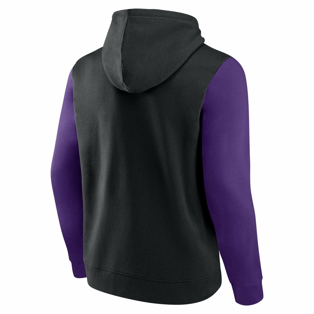 Sacramento Kings Logo Athletic Outline Colorblock Pullover Hoodie Black