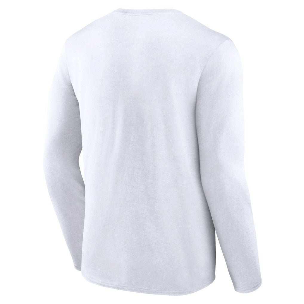 Brooklyn Nets Logo Athletic Vision Long Sleeve T-Shirt White