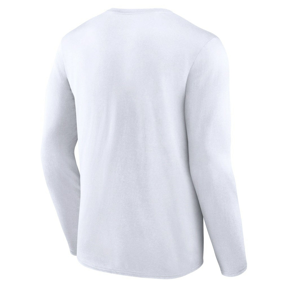 Brooklyn Nets Logo Athletic Vision Long Sleeve T-Shirt White
