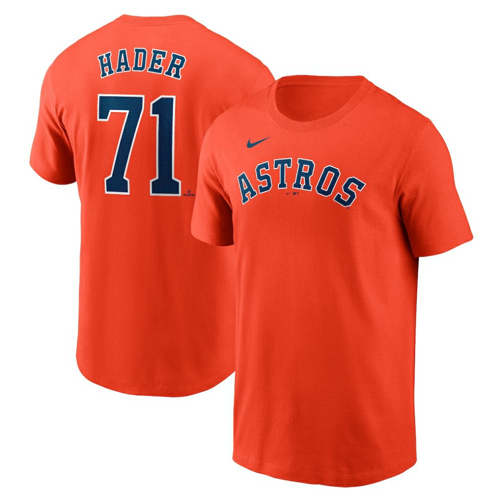 Josh Hader Houston Astros Nike Fuse Name & Number T-Shirt - Orange - Nike Sale