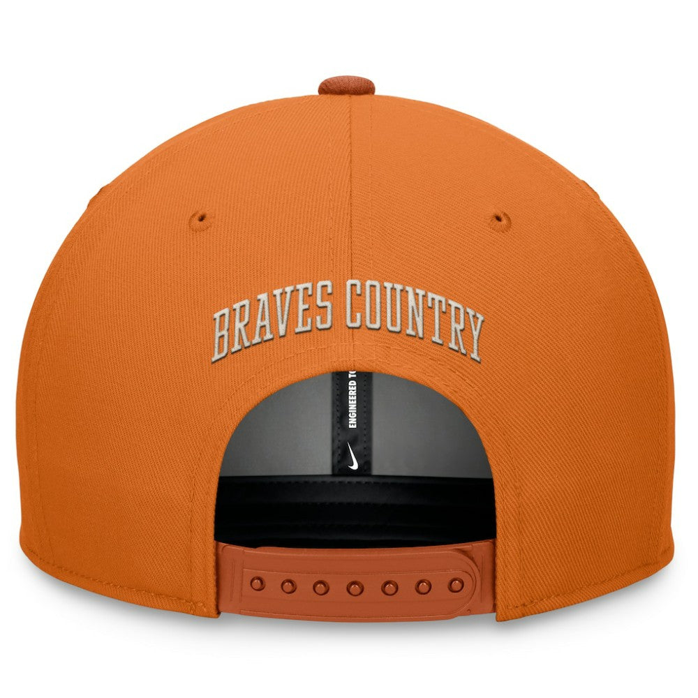Atlanta Braves Nike Pro Dunk Performance Snapback Hat - Orange - Nike Sale