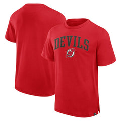 New Jersey Devils Fanatics Elevated Pima T-Shirt - Red - NHL 201204311