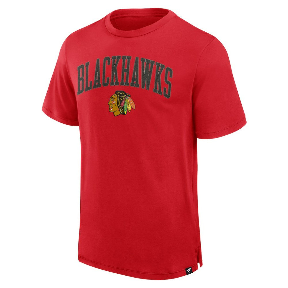 Chicago Blackhawks Fanatics Elevated Pima T-Shirt - Red - NHL 201204316