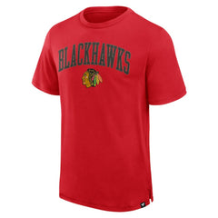 Chicago Blackhawks Fanatics Elevated Pima T-Shirt - Red - NHL 201204316