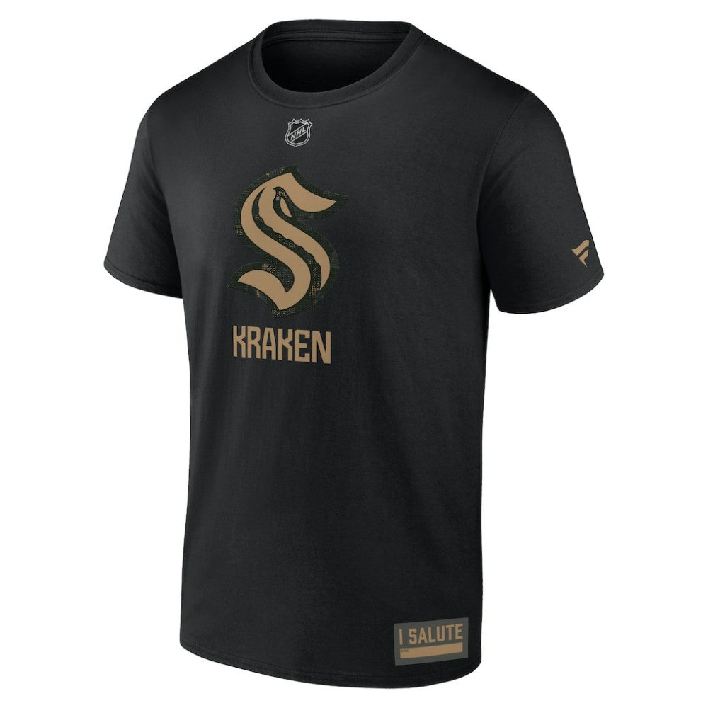 Seattle Kraken Fanatics 2024 Military Appreciation T-Shirt - Black - NHL 201204596