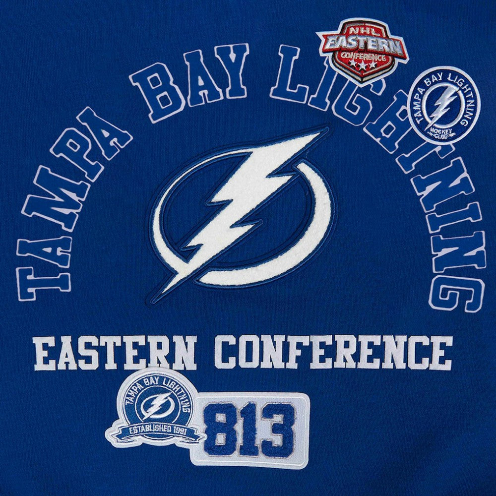 Tampa Bay Lightning Pro Standard Women's Area Code Cropped Pullover Sweatshirt - Blue - NHL 201205069