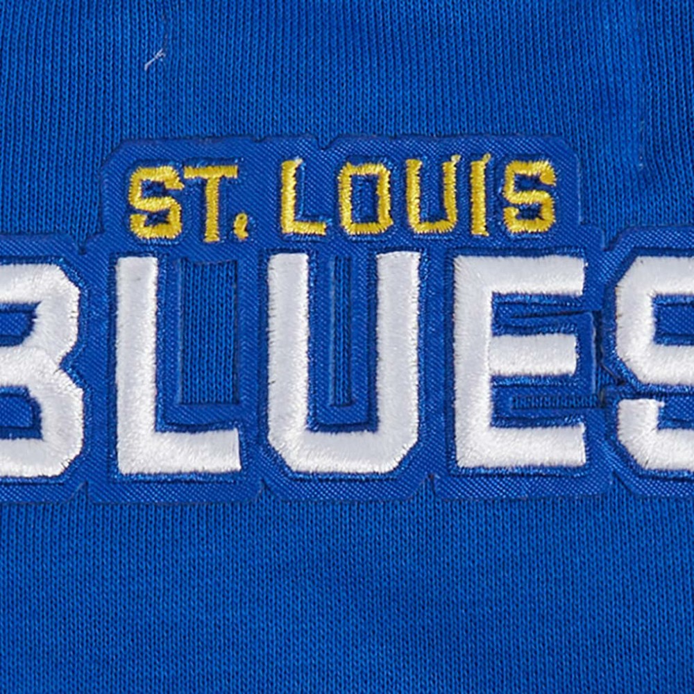 St. Louis Blues Pro Standard Women's Area Code Cropped Pullover Sweatshirt - Blue - NHL 201205070