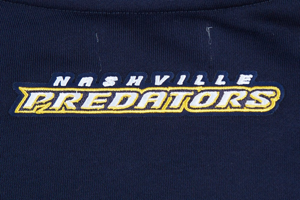 Nashville Predators Pro Standard Women's Area Code Cropped Pullover Sweatshirt - Navy - NHL 201205074