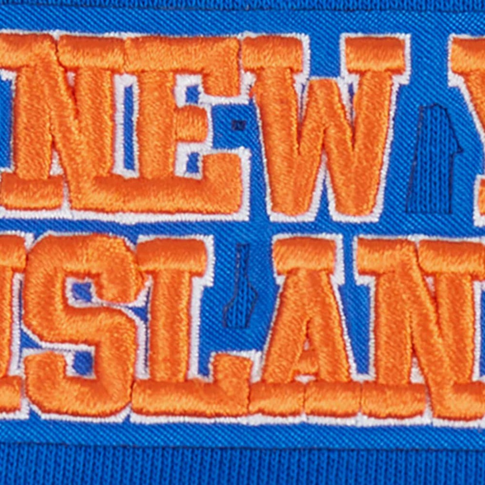 New York Islanders Pro Standard Women's Area Code Cropped Pullover Sweatshirt - Royal - NHL 201205081