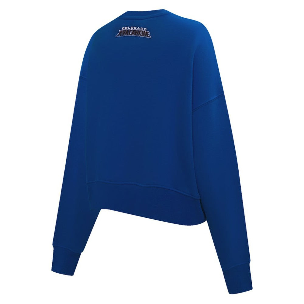 Colorado Avalanche Pro Standard Women's Area Code Cropped Pullover Sweatshirt - Blue - NHL 201205087