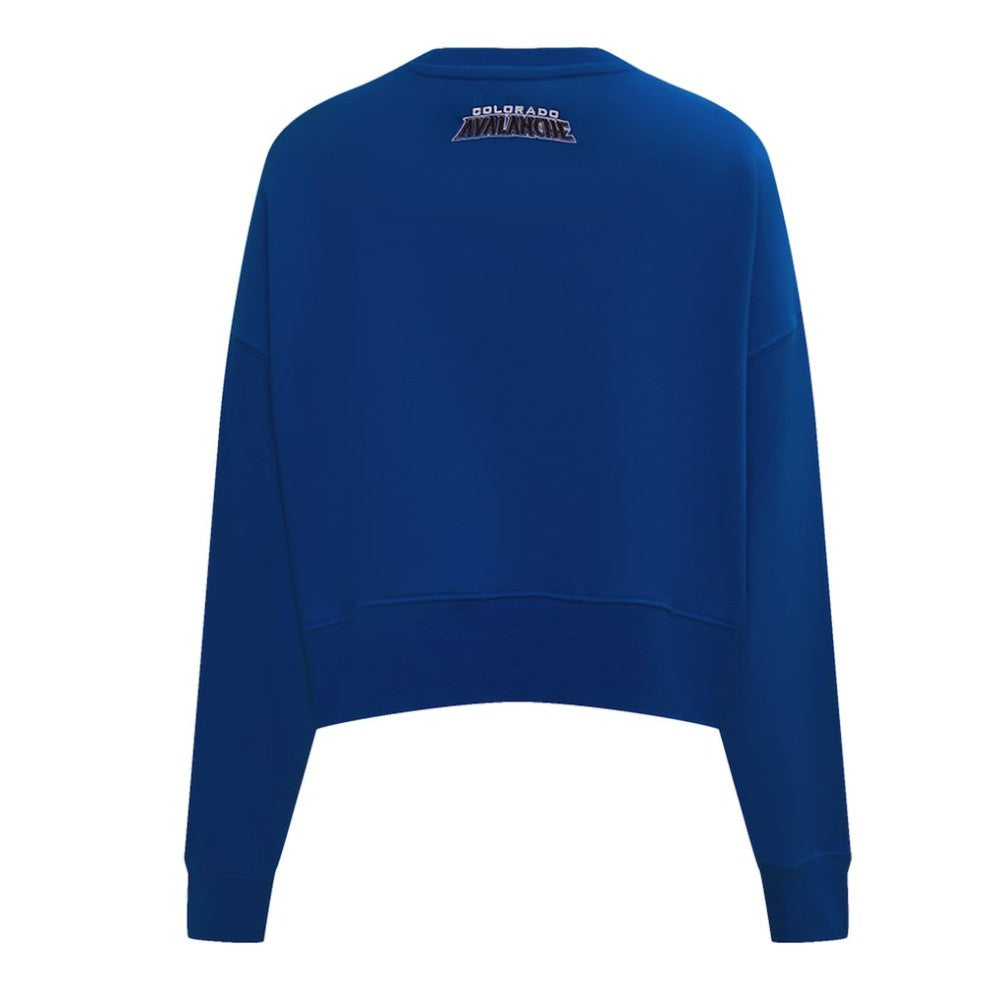 Colorado Avalanche Pro Standard Women's Area Code Cropped Pullover Sweatshirt - Blue - NHL 201205087