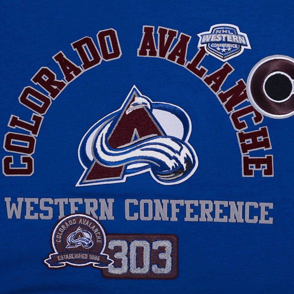Colorado Avalanche Pro Standard Women's Area Code Cropped Pullover Sweatshirt - Blue - NHL 201205087