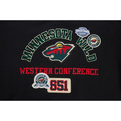 Minnesota Wild Pro Standard Women's Area Code Cropped Pullover Sweatshirt - Black - NHL 201205088