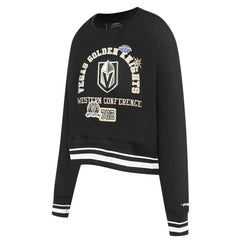 Vegas Golden Knights Pro Standard Women's Area Code Cropped Pullover Sweatshirt - Black - NHL 201205093
