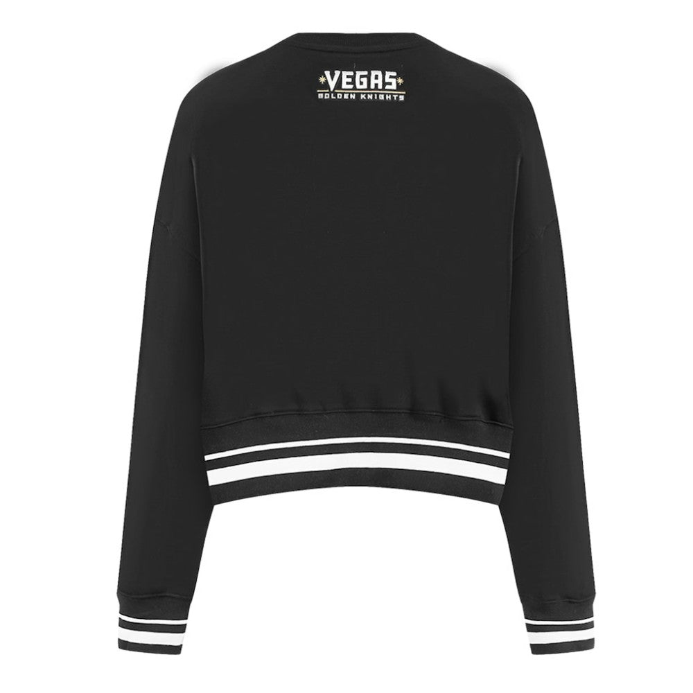 Vegas Golden Knights Pro Standard Women's Area Code Cropped Pullover Sweatshirt - Black - NHL 201205093