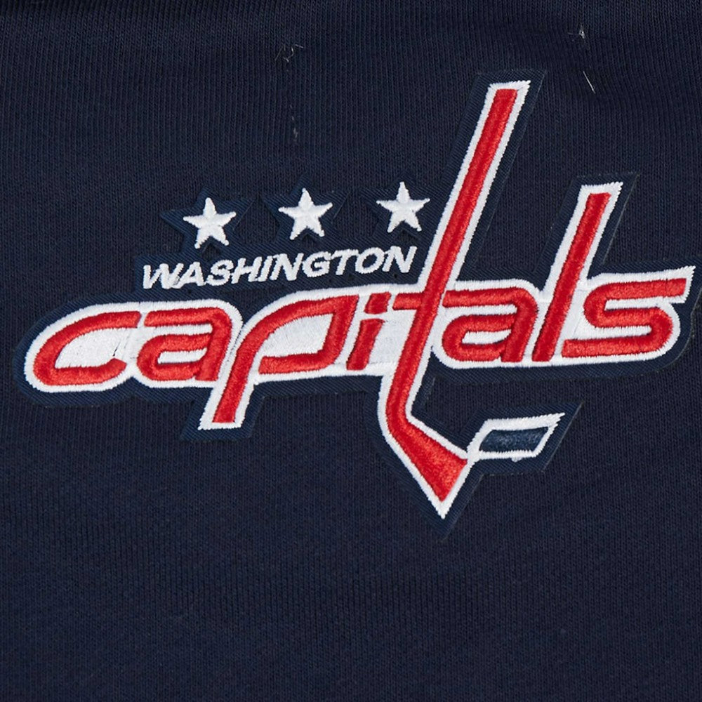 Washington Capitals Pro Standard Women's Area Code Cropped Pullover Sweatshirt - Navy - NHL 201205095