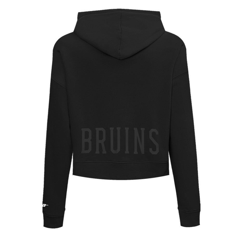 Boston Bruins Pro Standard Women's Jewels Cropped Pullover Hoodie - Black - NHL 201205113