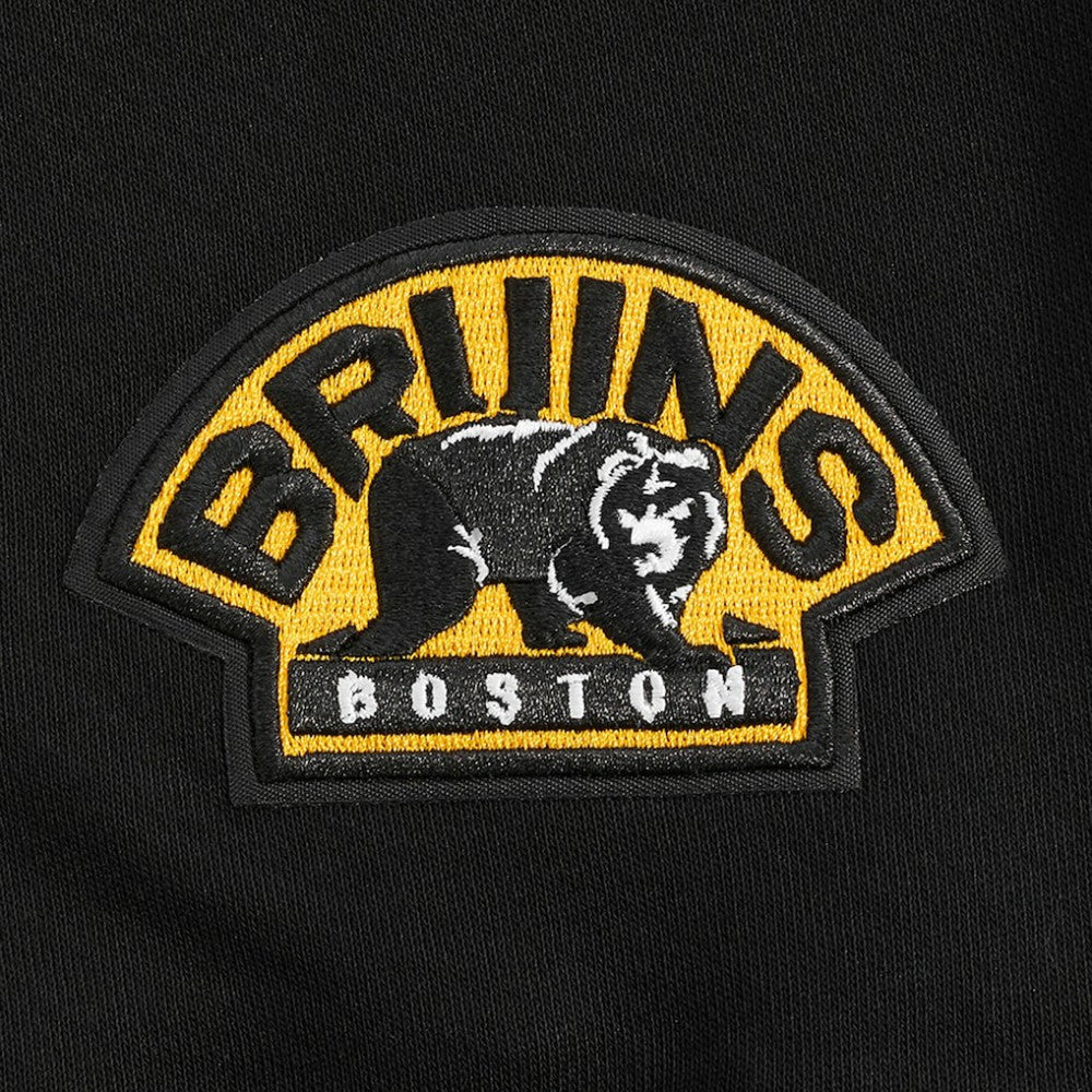 Boston Bruins Pro Standard Women's Jewels Cropped Pullover Hoodie - Black - NHL 201205113