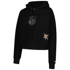 Vegas Golden Knights Pro Standard Women's Jewels Cropped Pullover Hoodie - Black - NHL 201205114