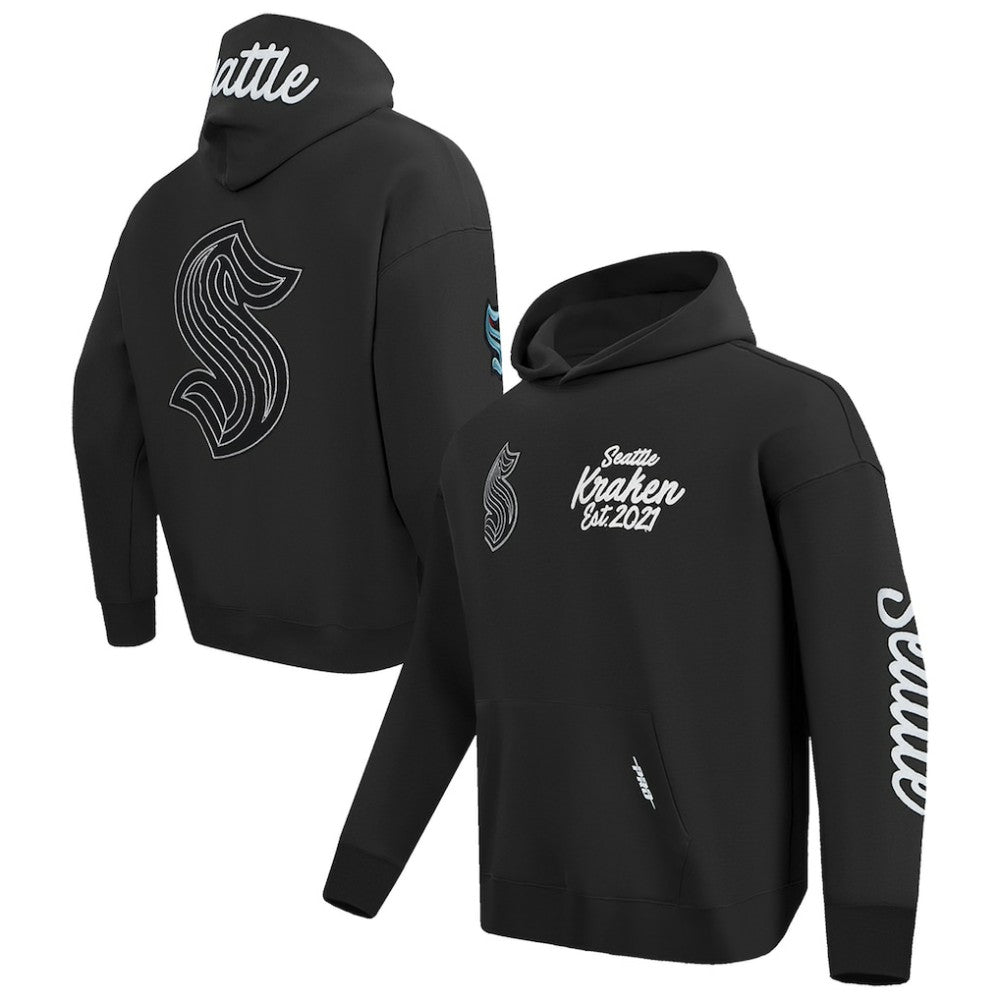 Seattle Kraken Pro Standard Paint the City Pullover Hoodie - Black - NHL 201205143