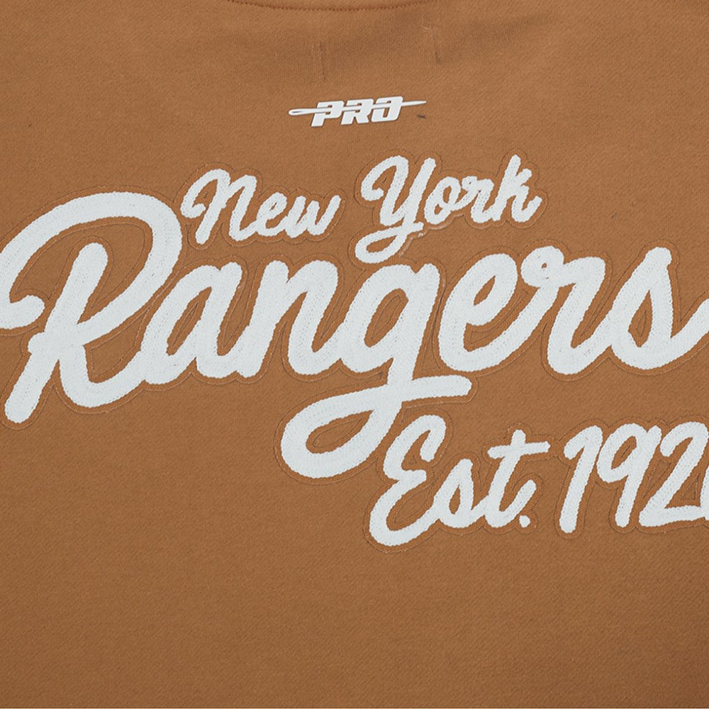 New York Rangers Pro Standard Paint the City Pullover Sweatshirt - Brown - NHL 201205151