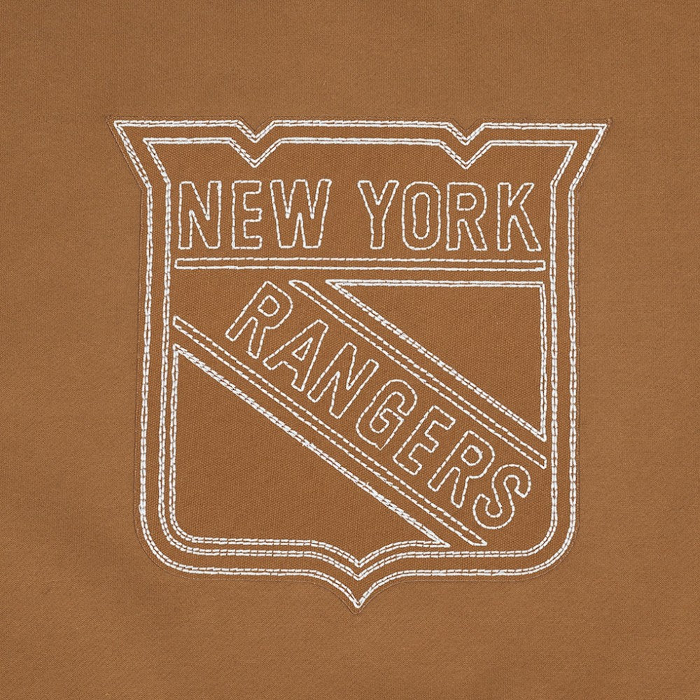 New York Rangers Pro Standard Paint the City Pullover Sweatshirt - Brown - NHL 201205151