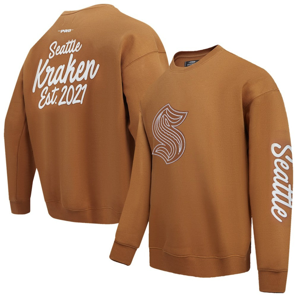 Seattle Kraken Pro Standard Paint the City Pullover Sweatshirt - Brown - NHL 201205152