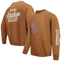 Seattle Kraken Pro Standard Paint the City Pullover Sweatshirt - Brown - NHL 201205152