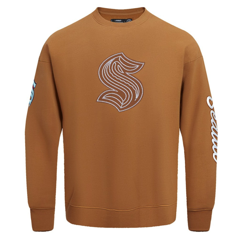 Seattle Kraken Pro Standard Paint the City Pullover Sweatshirt - Brown - NHL 201205152