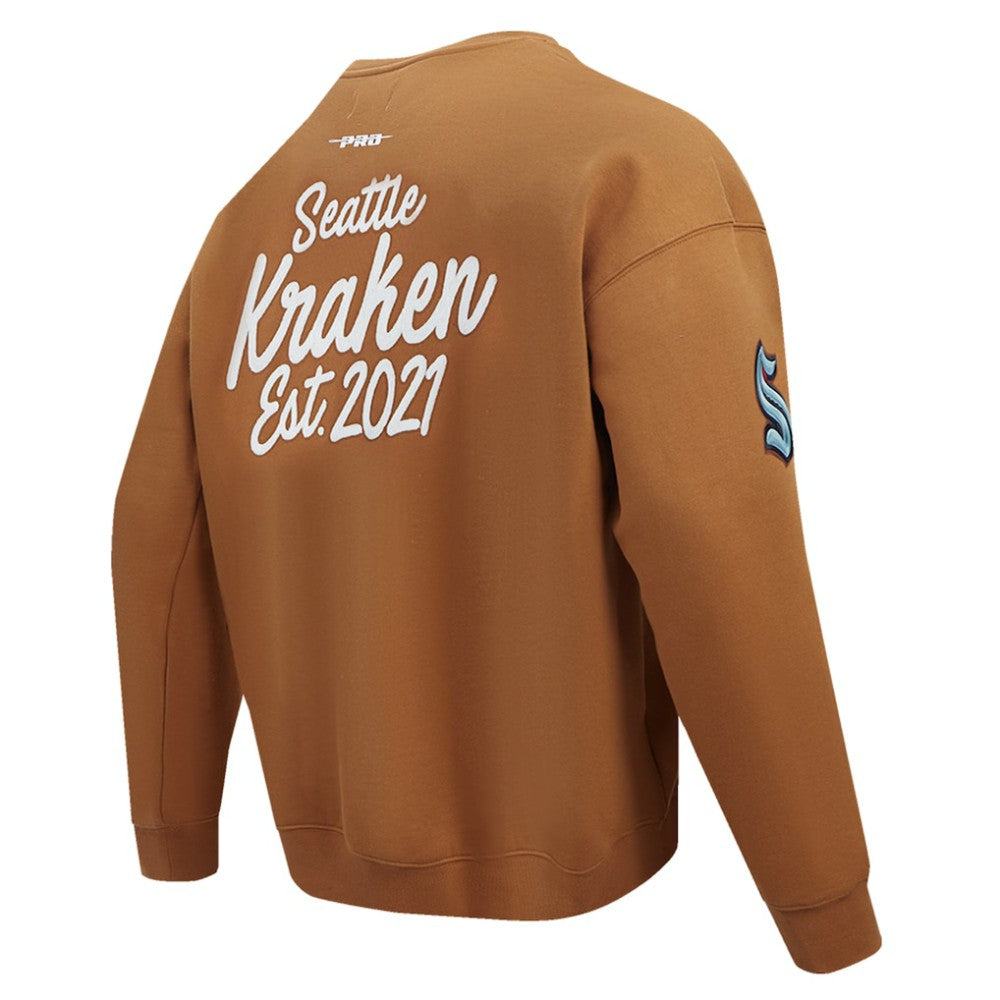 Seattle Kraken Pro Standard Paint the City Pullover Sweatshirt - Brown - NHL 201205152