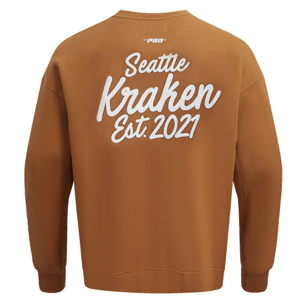Seattle Kraken Pro Standard Paint the City Pullover Sweatshirt - Brown - NHL 201205152