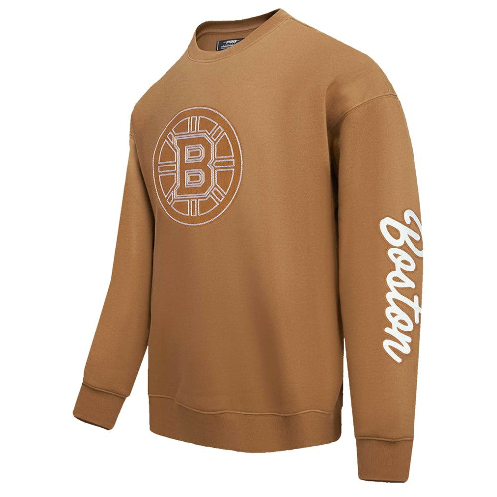 Boston Bruins Pro Standard Paint the City Pullover Sweatshirt - Brown - NHL 201205154