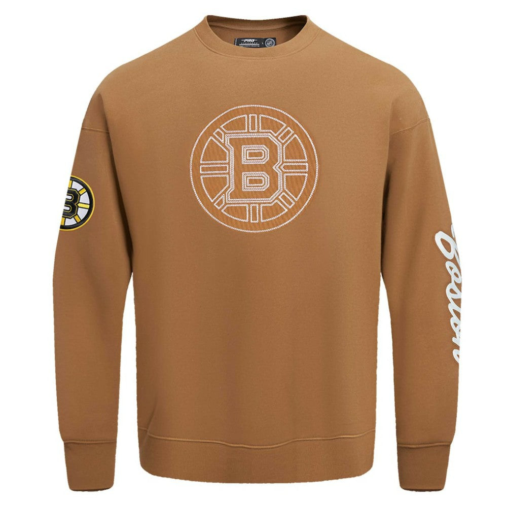 Boston Bruins Pro Standard Paint the City Pullover Sweatshirt - Brown - NHL 201205154