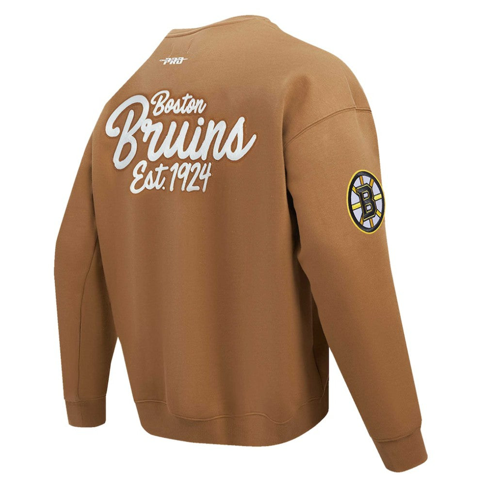 Boston Bruins Pro Standard Paint the City Pullover Sweatshirt - Brown - NHL 201205154