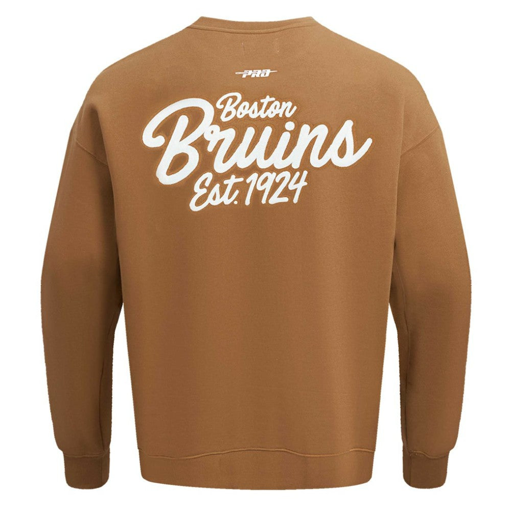 Boston Bruins Pro Standard Paint the City Pullover Sweatshirt - Brown - NHL 201205154