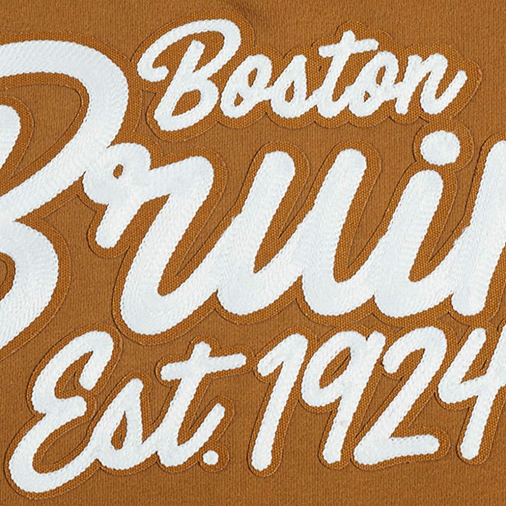 Boston Bruins Pro Standard Paint the City Pullover Sweatshirt - Brown - NHL 201205154