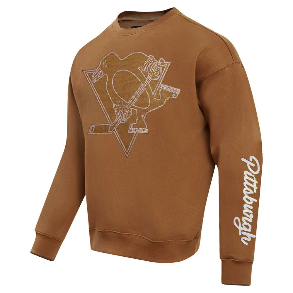 Pittsburgh Penguins Pro Standard Paint the City Pullover Sweatshirt - Brown - NHL 201205157