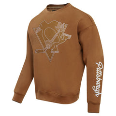 Pittsburgh Penguins Pro Standard Paint the City Pullover Sweatshirt - Brown - NHL 201205157