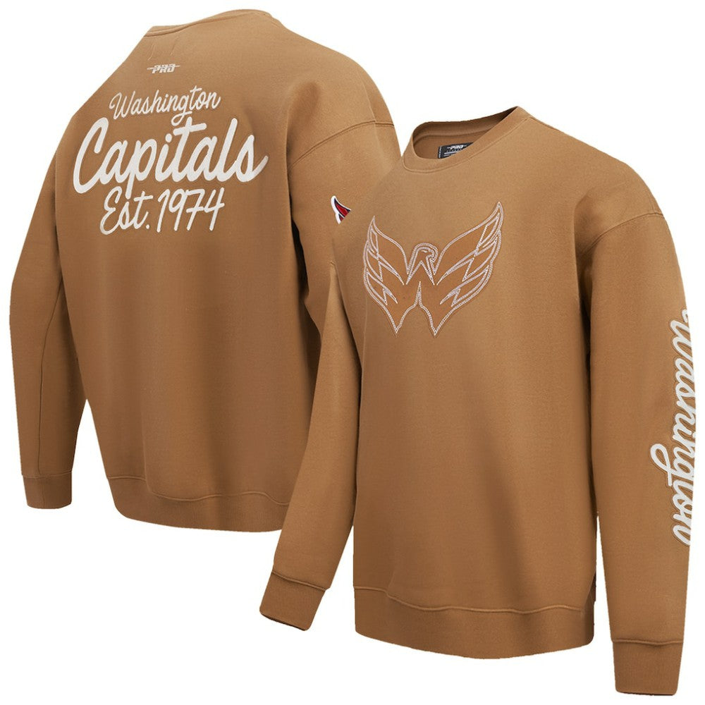 Washington Capitals Pro Standard Paint the City Pullover Sweatshirt - Brown - NHL 201205158