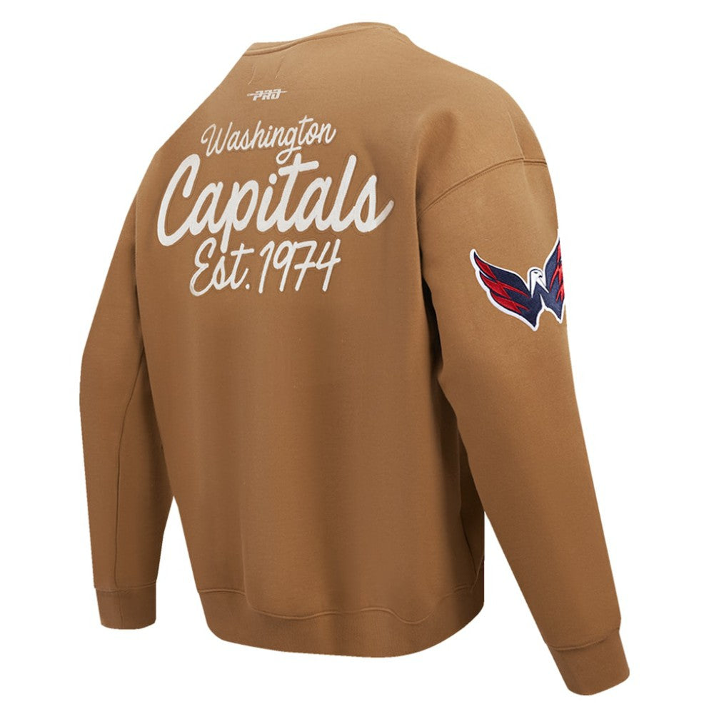 Washington Capitals Pro Standard Paint the City Pullover Sweatshirt - Brown - NHL 201205158