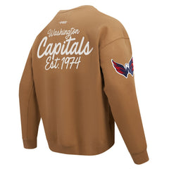 Washington Capitals Pro Standard Paint the City Pullover Sweatshirt - Brown - NHL 201205158