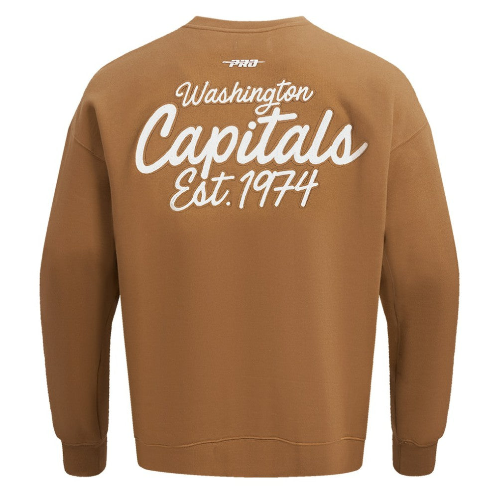 Washington Capitals Pro Standard Paint the City Pullover Sweatshirt - Brown - NHL 201205158