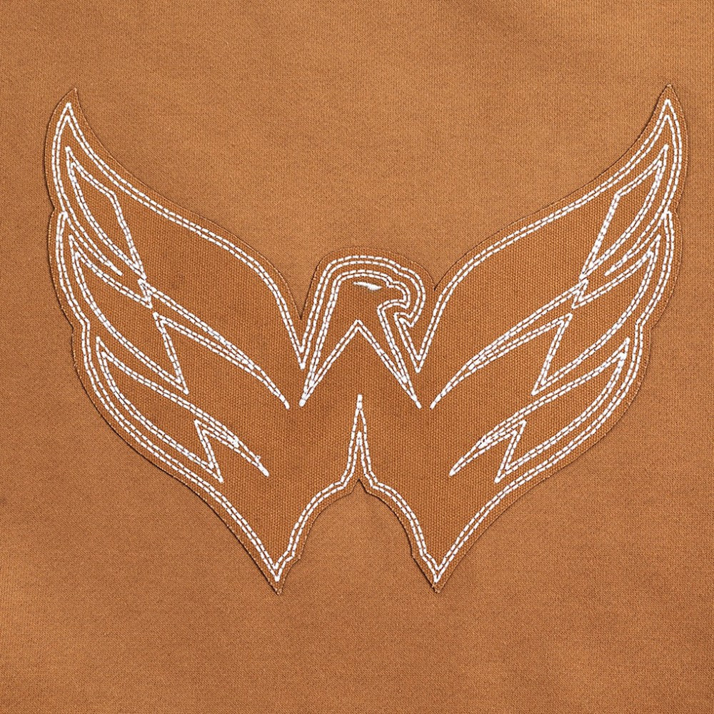 Washington Capitals Pro Standard Paint the City Pullover Sweatshirt - Brown - NHL 201205158