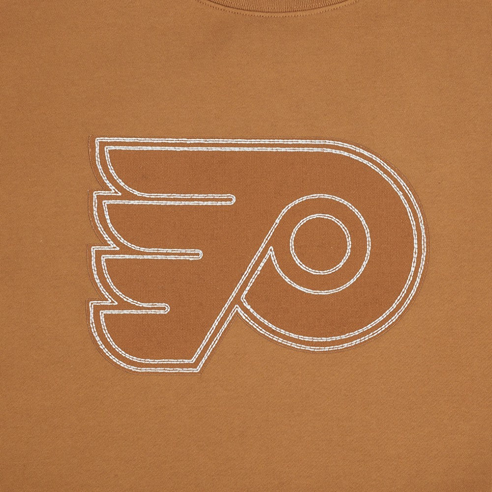 Philadelphia Flyers Pro Standard Paint the City Pullover Sweatshirt - Brown - NHL 201205159
