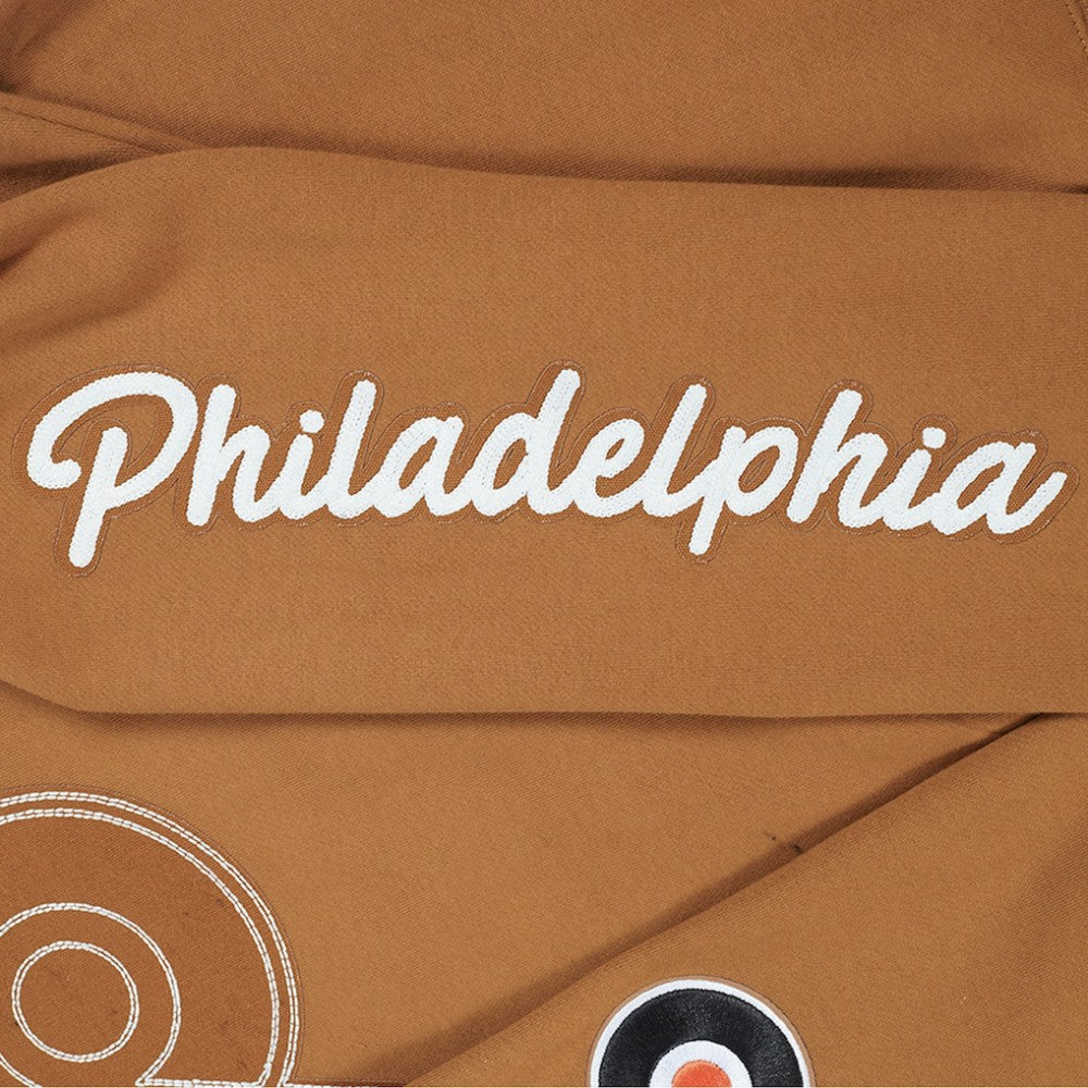 Philadelphia Flyers Pro Standard Paint the City Pullover Sweatshirt - Brown - NHL 201205159