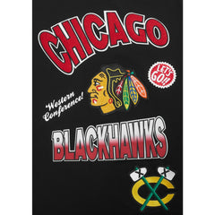 Chicago Blackhawks Pro Standard Turn It Up Dropped Shoulder T-Shirt - Black - NHL 201205171