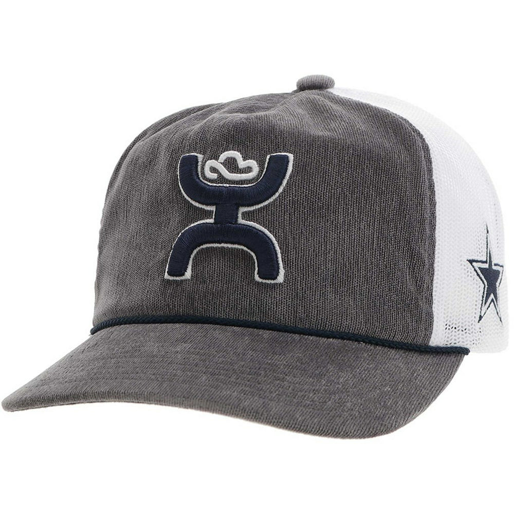 Dallas Cowboys HOOey H Cord Trucker Adjustable Hat Gray