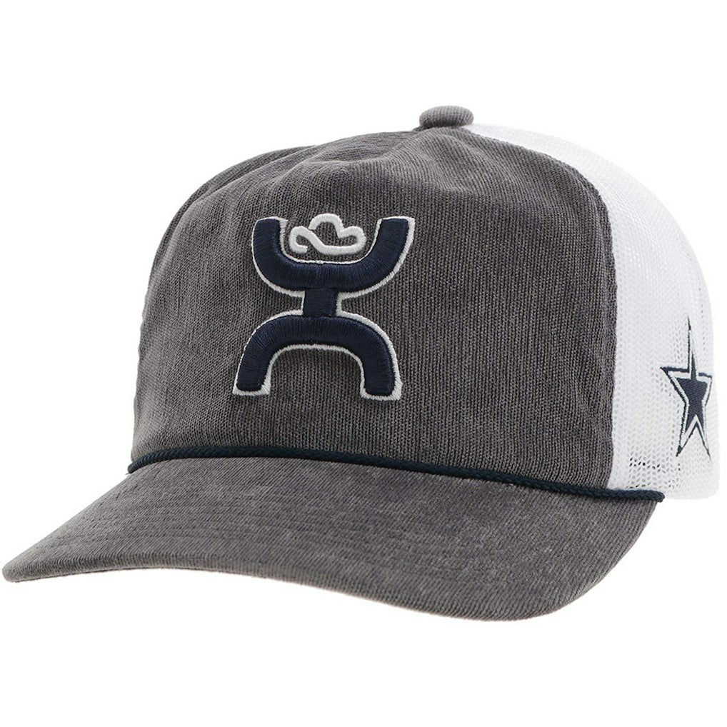 Dallas Cowboys HOOey H Cord Trucker Adjustable Hat Gray