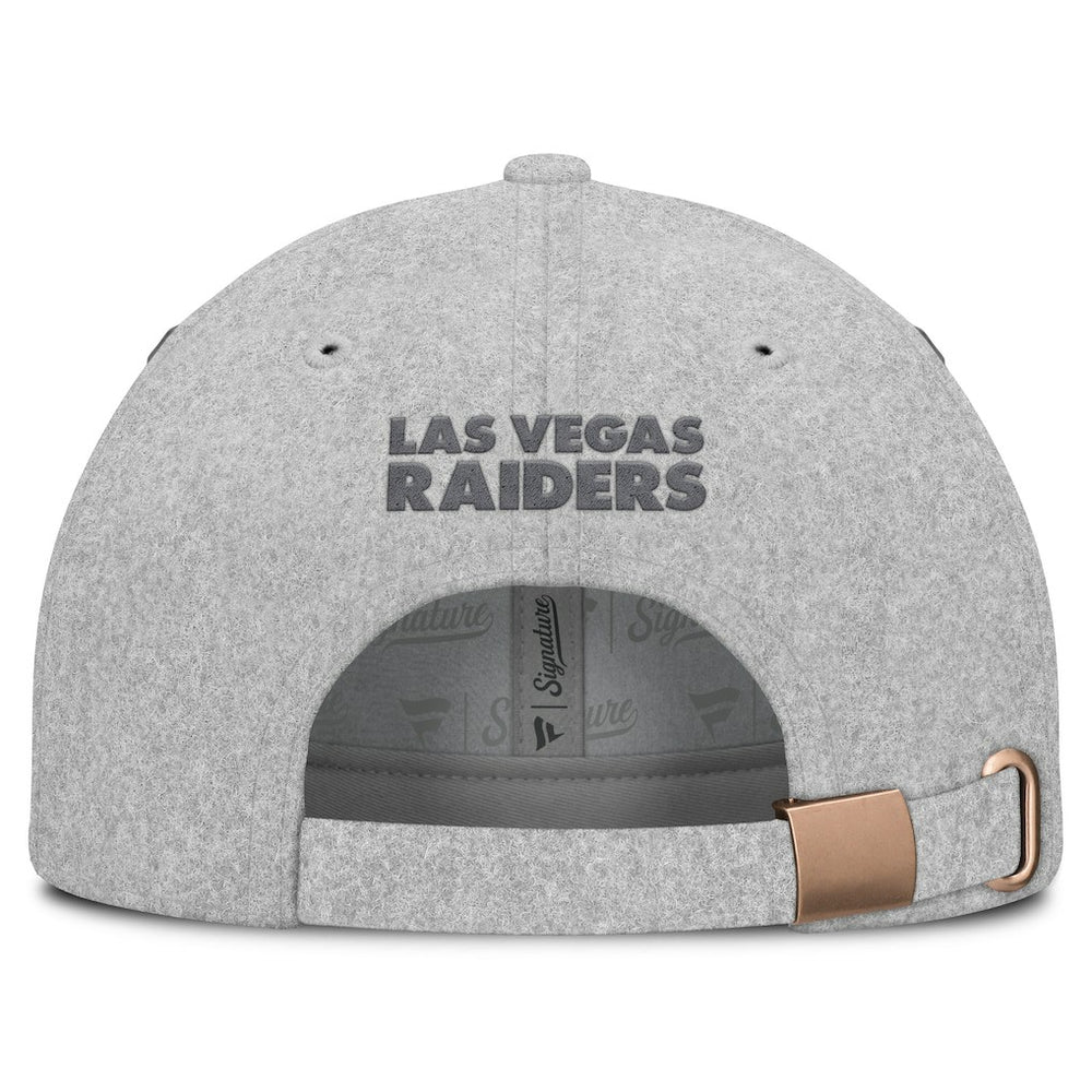 Fanatics Las Vegas Raiders Front Office Adjustable Hat Heather Gray
